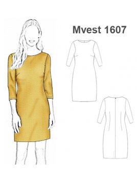 VESTIDO RECTO MUJER 1607
