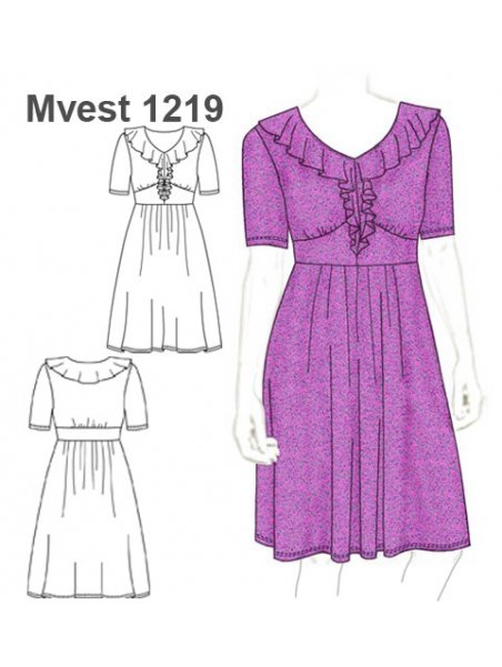 VESTIDO VUELOS EN ESCOTE