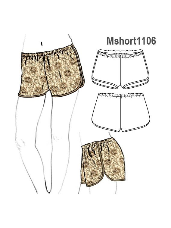 SHORT MODA ESTILO DEPORTIVO, ELíSTICO IN