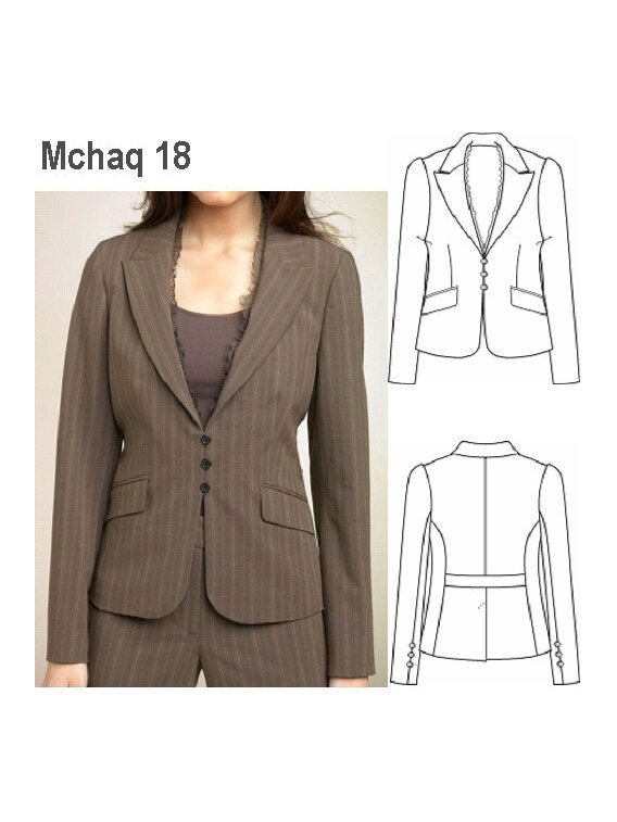 CHAQUETA BLAZER MUJER 0918