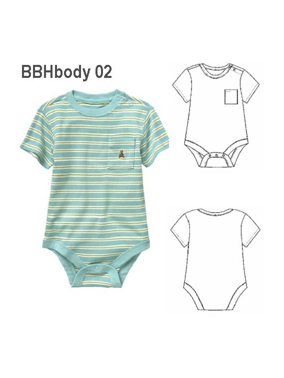 BODY MANGA CORTA BEBE