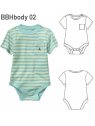 BODY MANGA CORTA BEBE