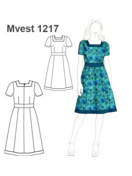 VESTIDO ESCOTE CUADRADO