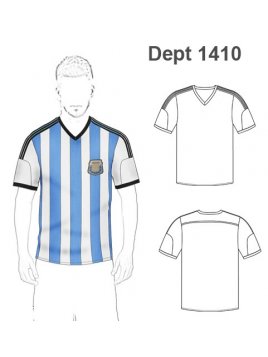 DEPORTE CAMISETA FUTBOL 1410