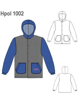 POLERON CON BROCHES HOMBRE, BOLSILLOS DE