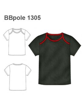 POLERA RECTA MANGA PEGADA