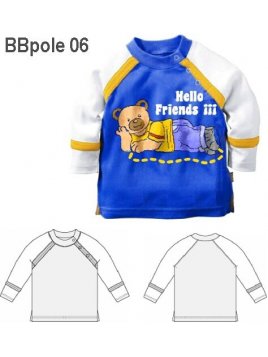 POLERA MANGA LARGA BEBE MANGA RAGL