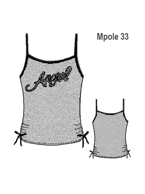 POLERA COSTADOS RECOGIDOS MUJER, PABILOS