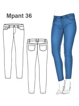 PANTALON JEANS MUJER 0936