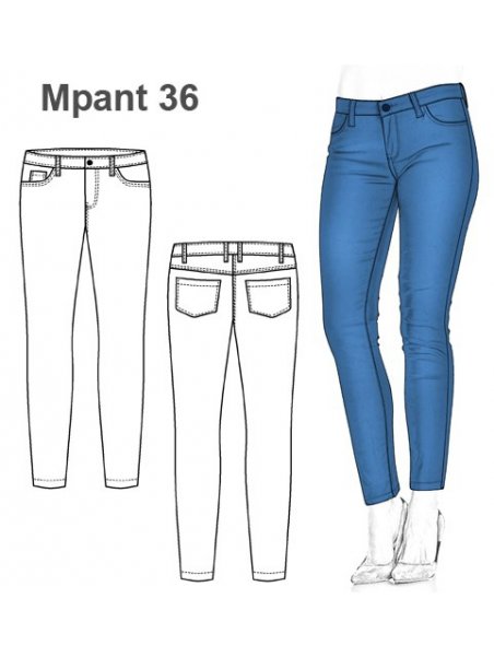 PANTALON JEANS MUJER 0936