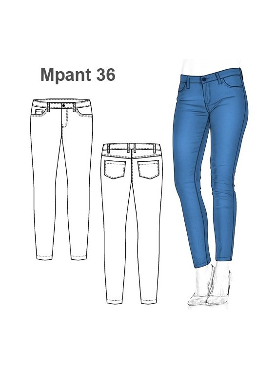 PANTALON JEANS MUJER 0936