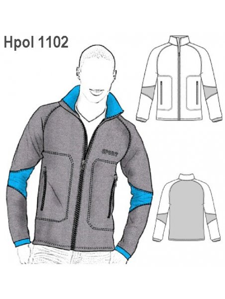 POLERON CORTE MANGA HOMBRE, MANGA RAGLAN