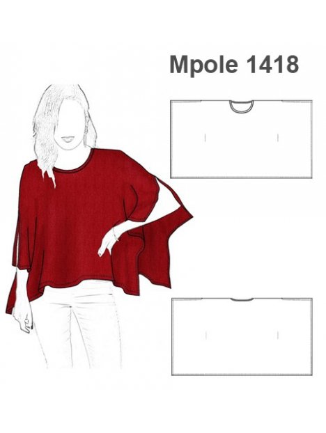 POLERA RECTANGULO MUJER 1418