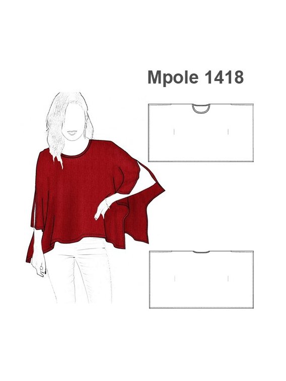 POLERA RECTANGULO MUJER 1418