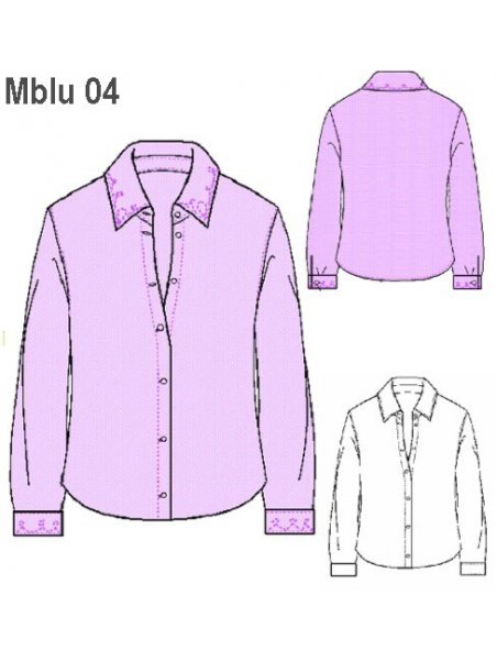 BLUSA SEÑORA, SIN PINZAS, MANGA LARGA.
