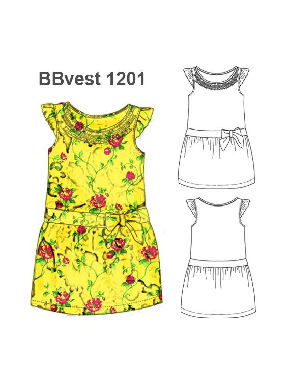 VESTIDO CON VUELOS