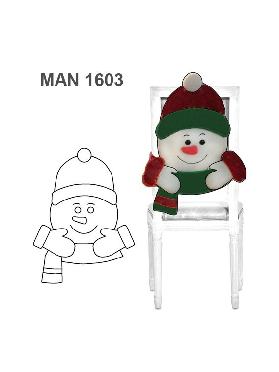 FUNDA RESPALDO SILLA NAVIDAD