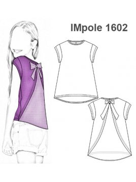 POLERA REMERA LAZO ESPALDA NIÑA NENA