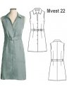 VESTIDO CAMISERO SIN MANGAS MUJER.