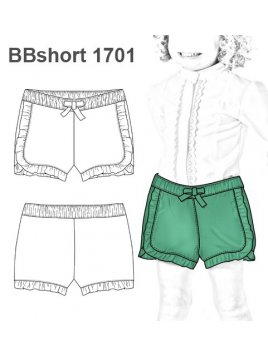 SHORT CON VUELOS BEBE 1701