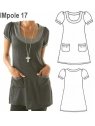 POLERA BOLSILLOS NIÑA, LARGA Y MANGA GLO