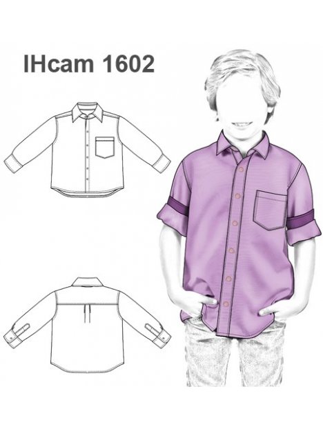 CAMISA BASICA MANGA CORTA Y LARGA NIÑO