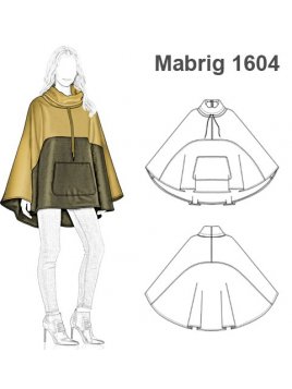 ABRIGO CAPA PONCHO MUJER 1604