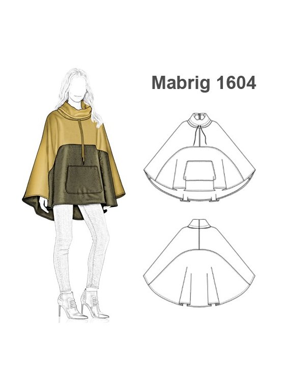 ABRIGO CAPA PONCHO MUJER 1604