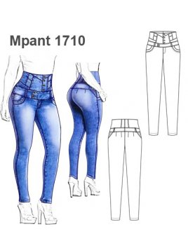 PANTALON LEVANTA COLA CINTURA ALTA