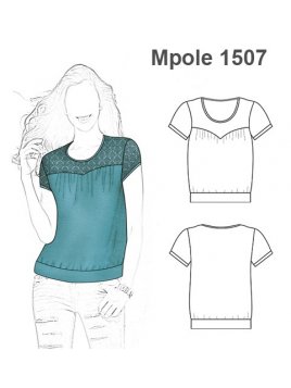 POLERA REMERA CORTE SOBRE BUSTO  MUJER