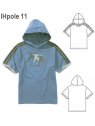 MOLDE: POLERA CON GORRO 0911