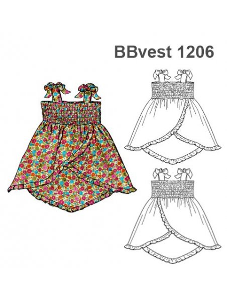 VESTIDO DOBLE FALDA