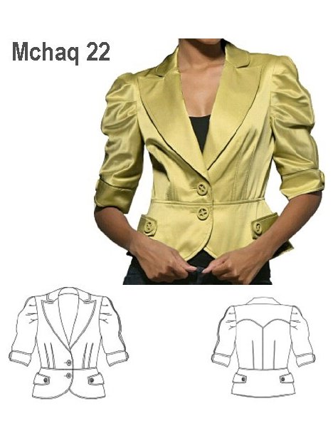 CHAQUETA MODA MUJER, FORRO INTERIOR