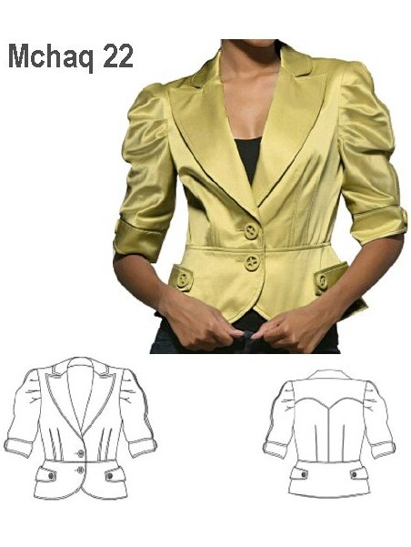 CHAQUETA MODA MUJER, FORRO INTERIOR