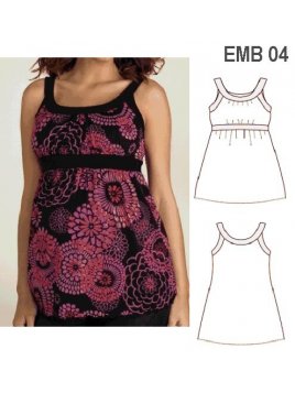 TOP MATERNAL, HUINCHA BAJO BUSTO.