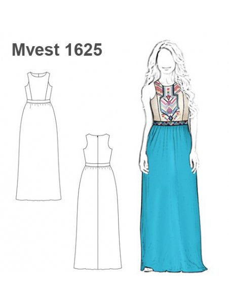 VESTIDO LARGO MUJER