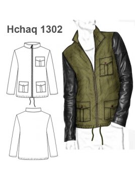 CHAQUETA MILITAR BICOLOR