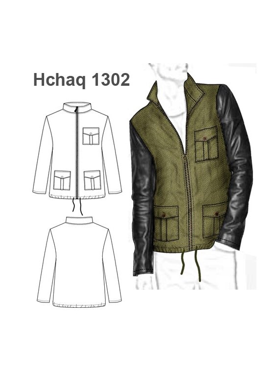 CHAQUETA MILITAR BICOLOR