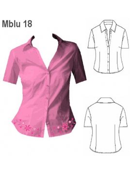 BLUSA MANGA CORTA MUJER