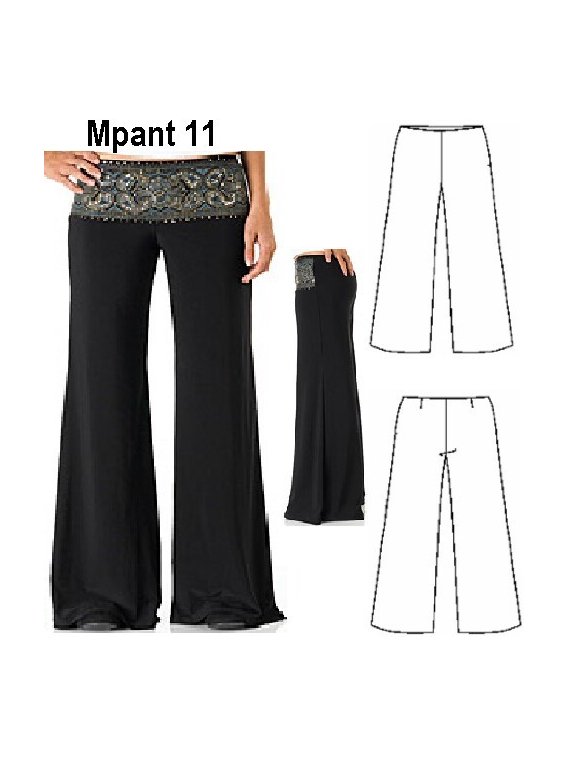 PANTALON PIERNA ANCHA MUJER 0911
