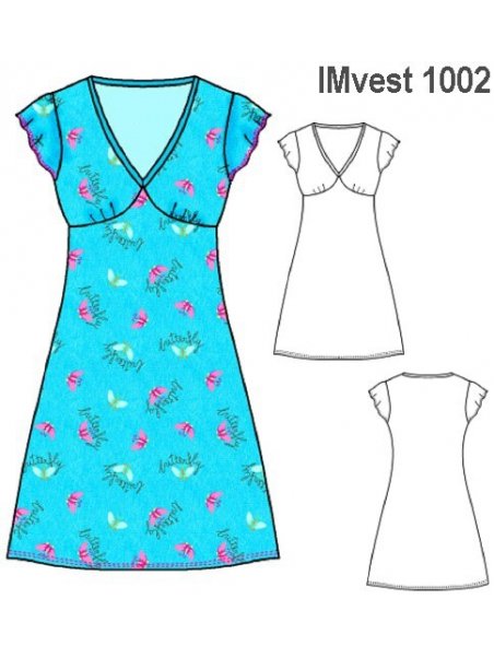VESTIDO CUELLO V