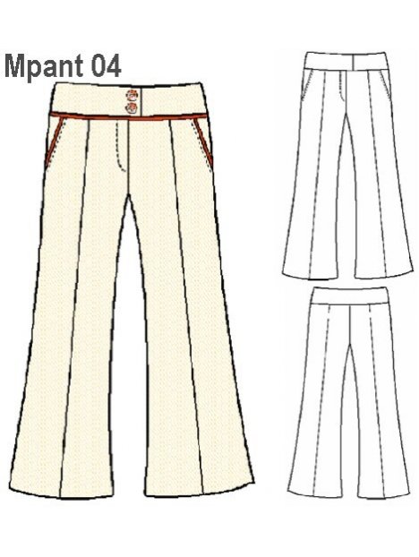 PANTALON PIERNA ANCHA MUJER 0904