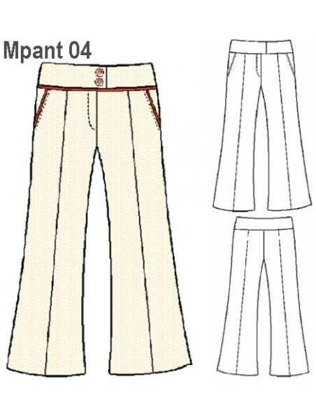 PANTALON PIERNA ANCHA MUJER 0904