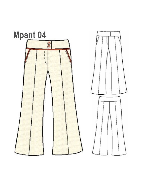 PANTALON PIERNA ANCHA MUJER 0904