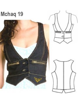 GILET MODA MUJER, FORRO INTERIOR, CIERRE