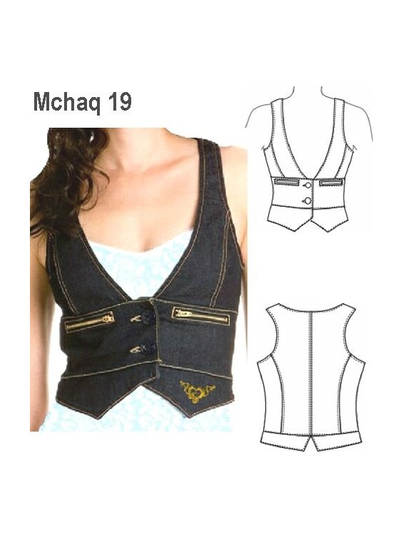 GILET MODA MUJER, FORRO INTERIOR, CIERRE