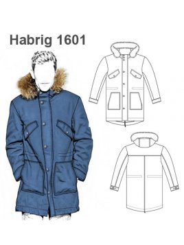 ABRIGO TAPADO CON GORRO HOMBRE