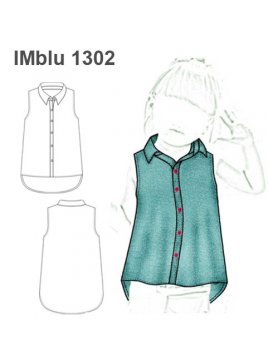 BLUSA CAMISERA ESPALDA LARGA