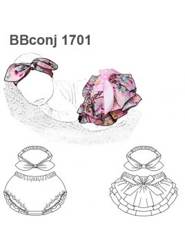 CONJUNTO CALZON Y CINTILLO BEBE