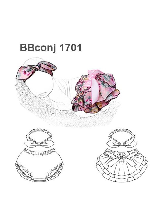 CONJUNTO CALZON Y CINTILLO BEBE